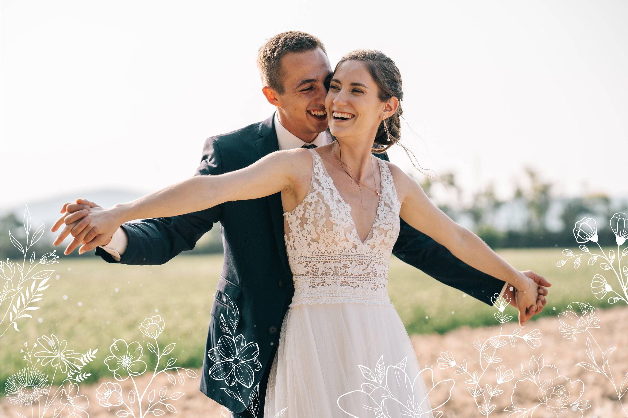 Hochzeitstanz, Hochzeitspaar tanzt Choreografie